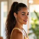 Entrenadora Claudia Morales sonriendo