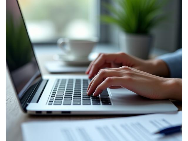 Libro de leyes abierto con un teclado de portátil, simbolizando el apoyo legal digital.